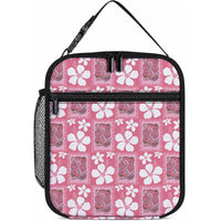 Give Cancer The Boot Pink Cowgirl Lunch Bag Western Aloha Hibiscus Paniolo Heritage Floral
