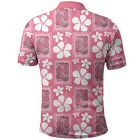 Give Cancer The Boot Pink Cowgirl Polo Shirt Western Aloha Hibiscus Paniolo Heritage Floral LT9 - Polynesian Pride
