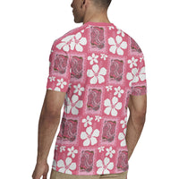 Give Cancer The Boot Pink Cowgirl Rugby Jersey Western Aloha Hibiscus Paniolo Heritage Floral LT9 - Polynesian Pride