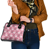Give Cancer The Boot Pink Cowgirl Shoulder Handbag Western Aloha Hibiscus Paniolo Heritage Floral LT9 - Polynesian Pride