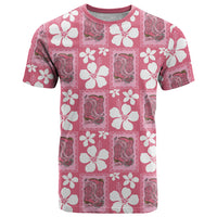 Give Cancer The Boot Pink Cowgirl T Shirt Western Aloha Hibiscus Paniolo Heritage Floral LT9 Pink - Polynesian Pride