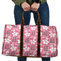 Give Cancer The Boot Pink Cowgirl Travel Bag Western Aloha Hibiscus Paniolo Heritage Floral LT9 Pink - Polynesian Pride