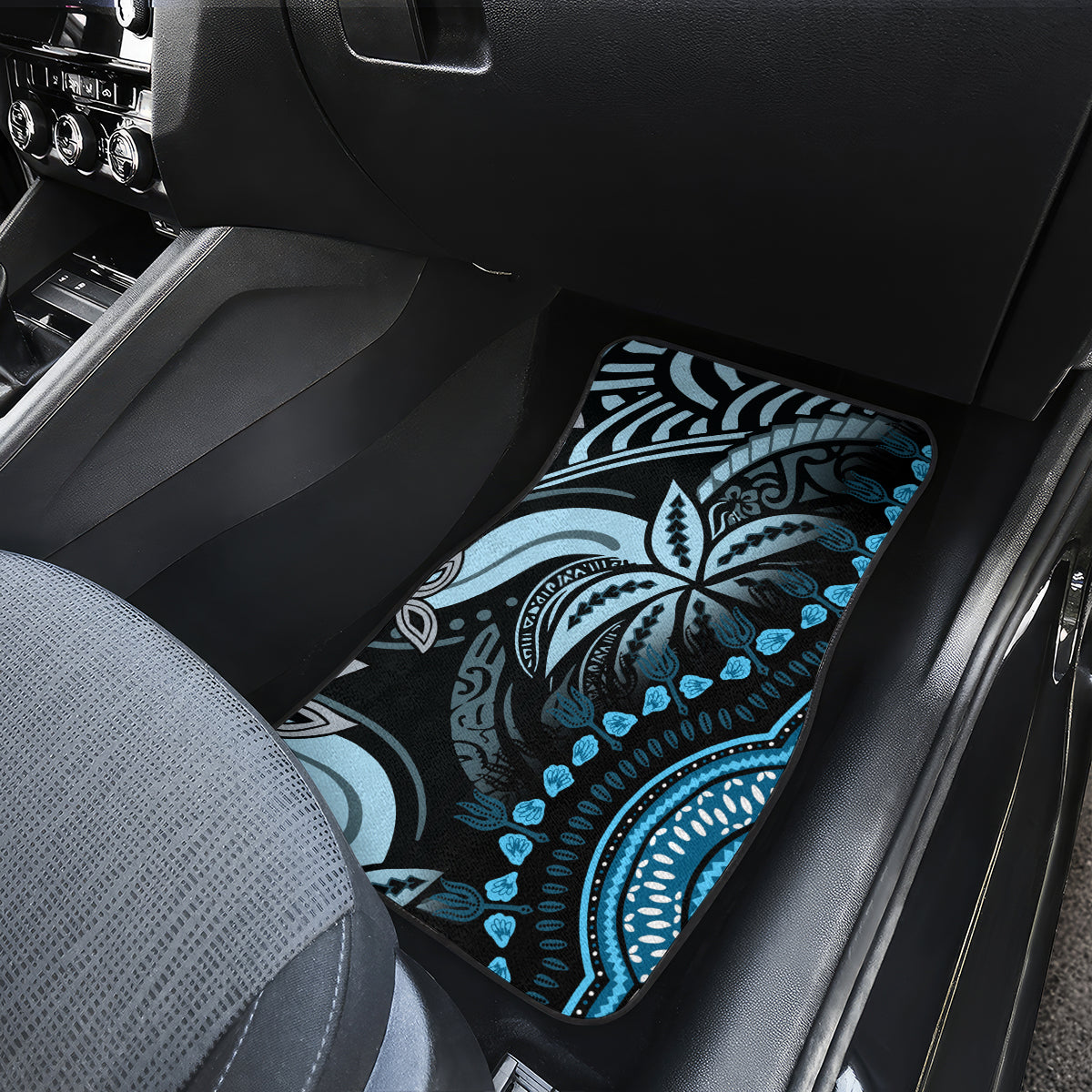 Polynesia Dashiki Car Mats Polynesia and Africa Traditional Special Together Blue LT9 - Polynesian Pride