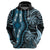 Polynesia Dashiki Hoodie Polynesia and Africa Traditional Special Together Blue LT9 - Polynesian Pride