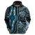 Polynesia Dashiki Hoodie Polynesia and Africa Traditional Special Together Blue LT9 - Polynesian Pride