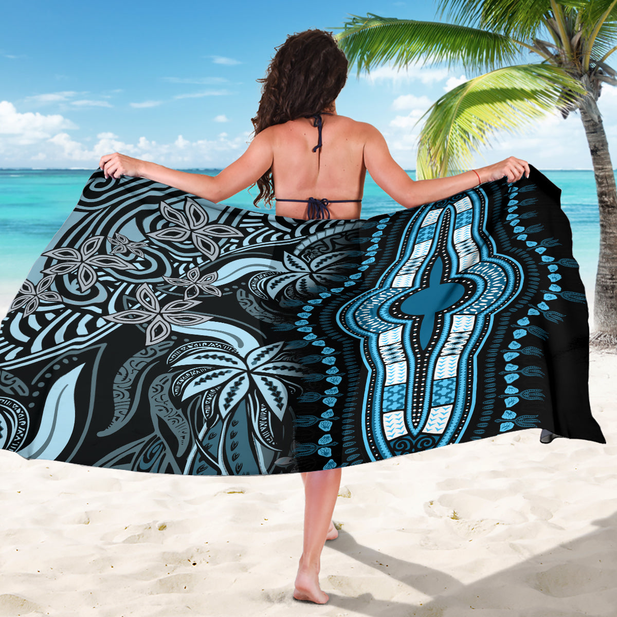 Polynesia Dashiki Sarong Polynesia and Africa Traditional Special Together Blue LT9 - Polynesian Pride