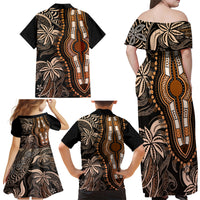 polynesia-dashiki-family-matching-off-shoulder-maxi-dress-and-hawaiian-shirt-polynesia-and-africa-traditional-special-together-gold