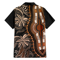 polynesia-dashiki-family-matching-short-sleeve-bodycon-dress-and-hawaiian-shirt-polynesia-and-africa-traditional-special-together-gold