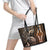 Polynesia Dashiki Leather Tote Bag Polynesia and Africa Traditional Special Together Gold LT9 - Polynesian Pride