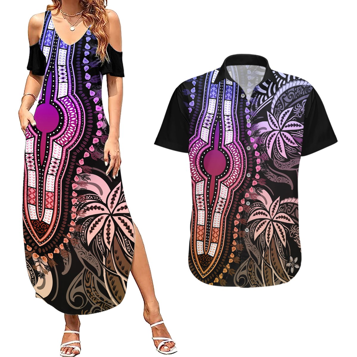 polynesia-dashiki-couples-matching-summer-maxi-dress-and-hawaiian-shirt-polynesia-and-africa-traditional-special-together-pastel