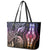 Polynesia Dashiki Leather Tote Bag Polynesia and Africa Traditional Special Together Pastel LT9 - Polynesian Pride