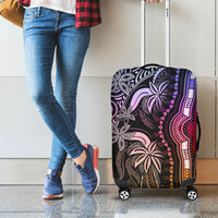 Polynesia Dashiki Luggage Cover Polynesia and Africa Traditional Special Together Pastel LT9 - Polynesian Pride