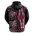 Polynesia Dashiki Hoodie Polynesia and Africa Traditional Special Together Pink LT9 - Polynesian Pride