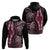 Polynesia Dashiki Hoodie Polynesia and Africa Traditional Special Together Pink LT9 - Polynesian Pride