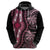 Polynesia Dashiki Hoodie Polynesia and Africa Traditional Special Together Pink LT9 - Polynesian Pride