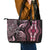 Polynesia Dashiki Leather Tote Bag Polynesia and Africa Traditional Special Together Pink LT9 - Polynesian Pride