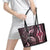 Polynesia Dashiki Leather Tote Bag Polynesia and Africa Traditional Special Together Pink LT9 - Polynesian Pride