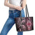 Polynesia Dashiki Leather Tote Bag Polynesia and Africa Traditional Special Together Pink LT9 - Polynesian Pride