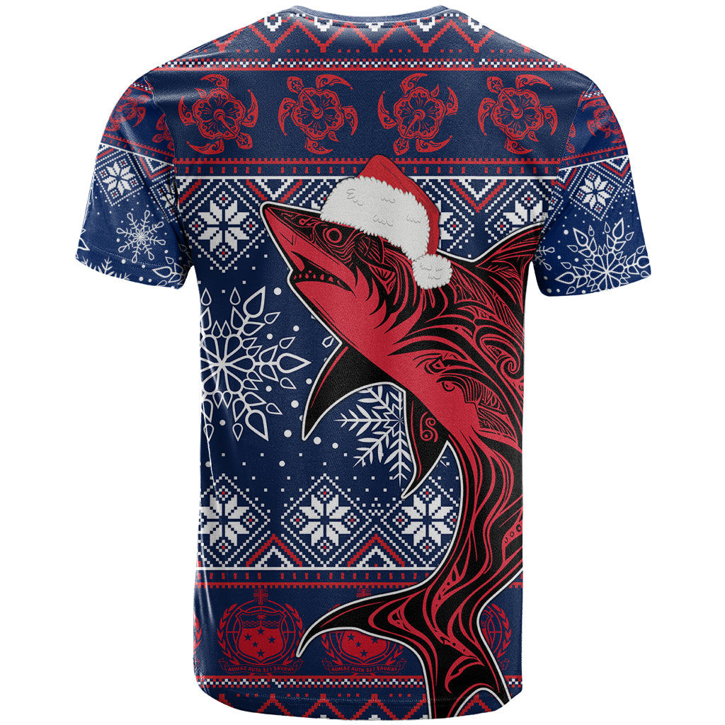 Samoa Manuia Le Kirisimasi T Shirt Samoan Fishing Tribal Pattern Christmas Vibe LT9 - Polynesian Pride