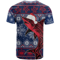 Samoa Manuia Le Kirisimasi T Shirt Samoan Fishing Tribal Pattern Christmas Vibe LT9 - Polynesian Pride