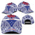 Personalised Toa Samoa Rugby Spirit Classic Cap Blue Samoan Tribal Pattern - Polynesian Pride