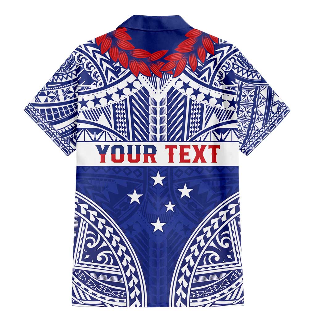 Personalised Toa Samoa Rugby Spirit Family Matching Mermaid Dress and Hawaiian Shirt Blue Samoan Tribal Pattern - Polynesian Pride