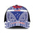 Personalised Toa Samoa Rugby Spirit Mesh Trucker Cap Blue Samoan Tribal Pattern - Polynesian Pride