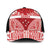 Personalised Toa Samoa Rugby Spirit Baseball Net Cap Red Samoan Tribal Pattern - Polynesian Pride