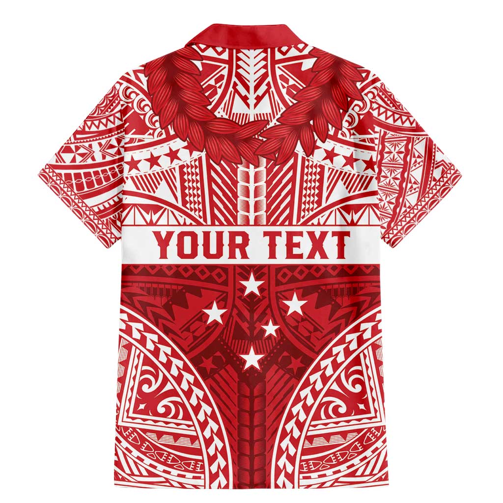 Personalised Toa Samoa Rugby Spirit Family Matching Mermaid Dress and Hawaiian Shirt Red Samoan Tribal Pattern - Polynesian Pride