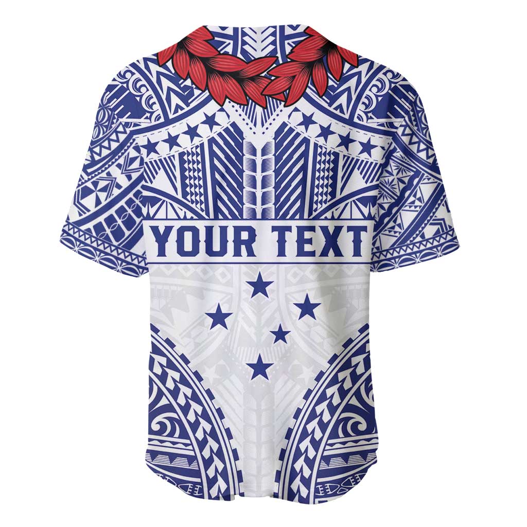 Personalised Toa Samoa Rugby Spirit Baseball Jersey White Samoan Tribal Pattern - Polynesian Pride