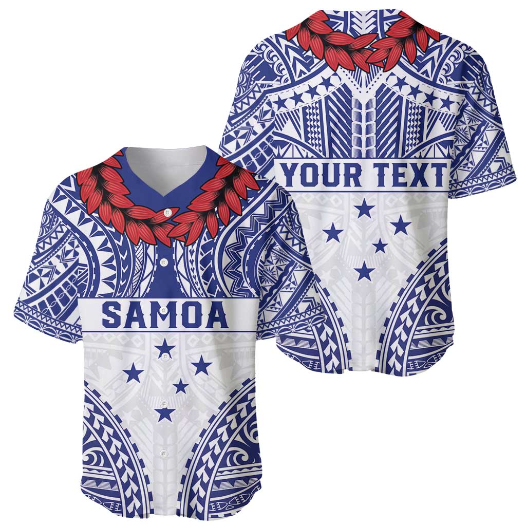 Personalised Toa Samoa Rugby Spirit Baseball Jersey White Samoan Tribal Pattern - Polynesian Pride