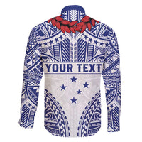 Personalised Toa Samoa Rugby Spirit Family Matching Short Sleeve Bodycon Dress and Hawaiian Shirt White Samoan Tribal Pattern - Polynesian Pride