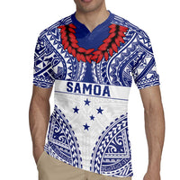 Personalised Toa Samoa Rugby Spirit Rugby Jersey White Samoan Tribal Pattern - Polynesian Pride
