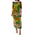Polynesia Family Matching Puletasi Dress and Hawaiian Shirt Pasifika Tribal with Tropical Flowers LT9 Mom's Dress Reggae - Polynesian Pride