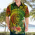 Polynesia Hawaiian Shirt Pasifika Tribal with Tropical Flowers LT9 - Polynesian Pride