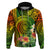 Polynesia Hoodie Pasifika Tribal with Tropical Flowers LT9 Reggae - Polynesian Pride