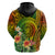 Polynesia Hoodie Pasifika Tribal with Tropical Flowers LT9 - Polynesian Pride