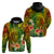 Polynesia Hoodie Pasifika Tribal with Tropical Flowers LT9 - Polynesian Pride