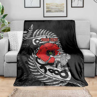 ANZAC Day Aotearoa Silver Fern Maori Personalised Blanket