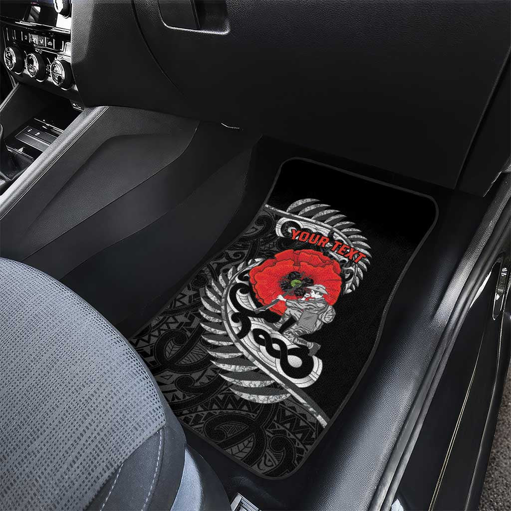ANZAC Day Aotearoa Silver Fern Maori Personalised Car Mats