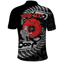 ANZAC Day Aotearoa Silver Fern Maori Personalised Polo Shirt