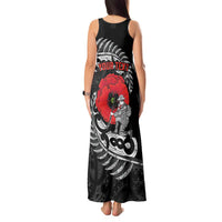 ANZAC Day Aotearoa Silver Fern Maori Personalised Tank Maxi Dress