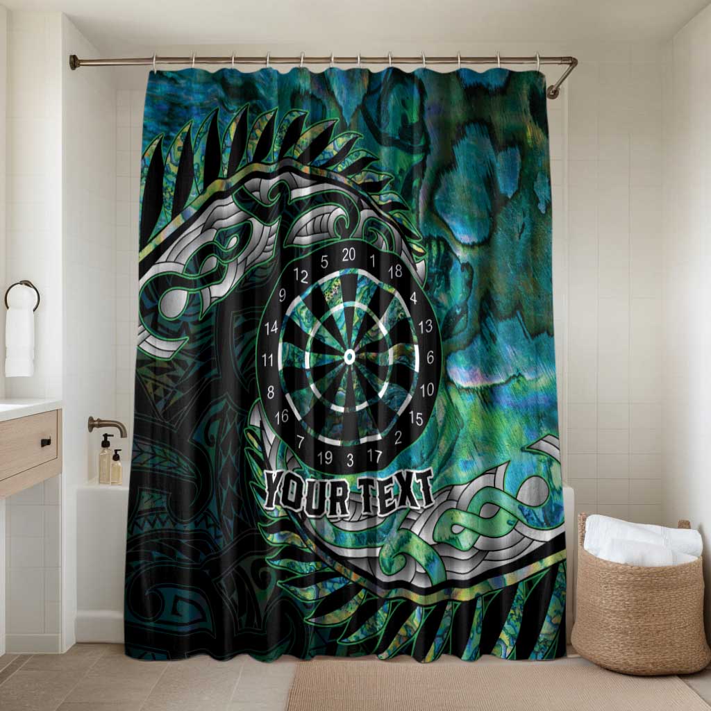 New Zealand Darts Personalised Bathroom Set Aotearoa Silver Fern Green Papua Shell Spirit - Polynesian Pride