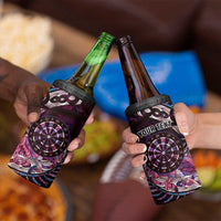 New Zealand Darts Personalised 4 in 1 Can Cooler Tumbler Aotearoa Silver Fern Pink Papua Shell Spirit