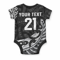 New Zealand Indigenous-Maori Rugby Custom Baby Onesie LT9 - Polynesian Pride