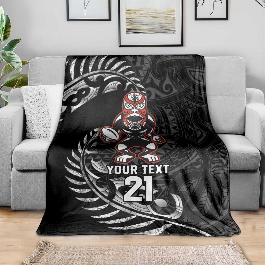 New Zealand Indigenous-Maori Rugby Custom Blanket