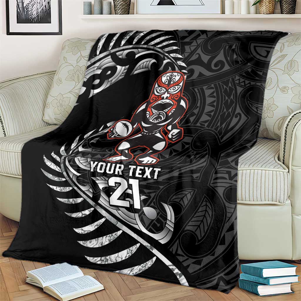 New Zealand Indigenous-Maori Rugby Custom Blanket