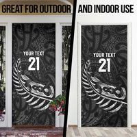 New Zealand Indigenous-Maori Rugby Custom Door Cover - Polynesian Pride