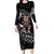 New Zealand Indigenous-Maori Rugby Custom Family Matching Long Sleeve Bodycon Dress and Hawaiian Shirt