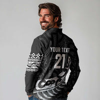 New Zealand Indigenous-Maori Rugby Custom Long Sleeve Polo Shirt